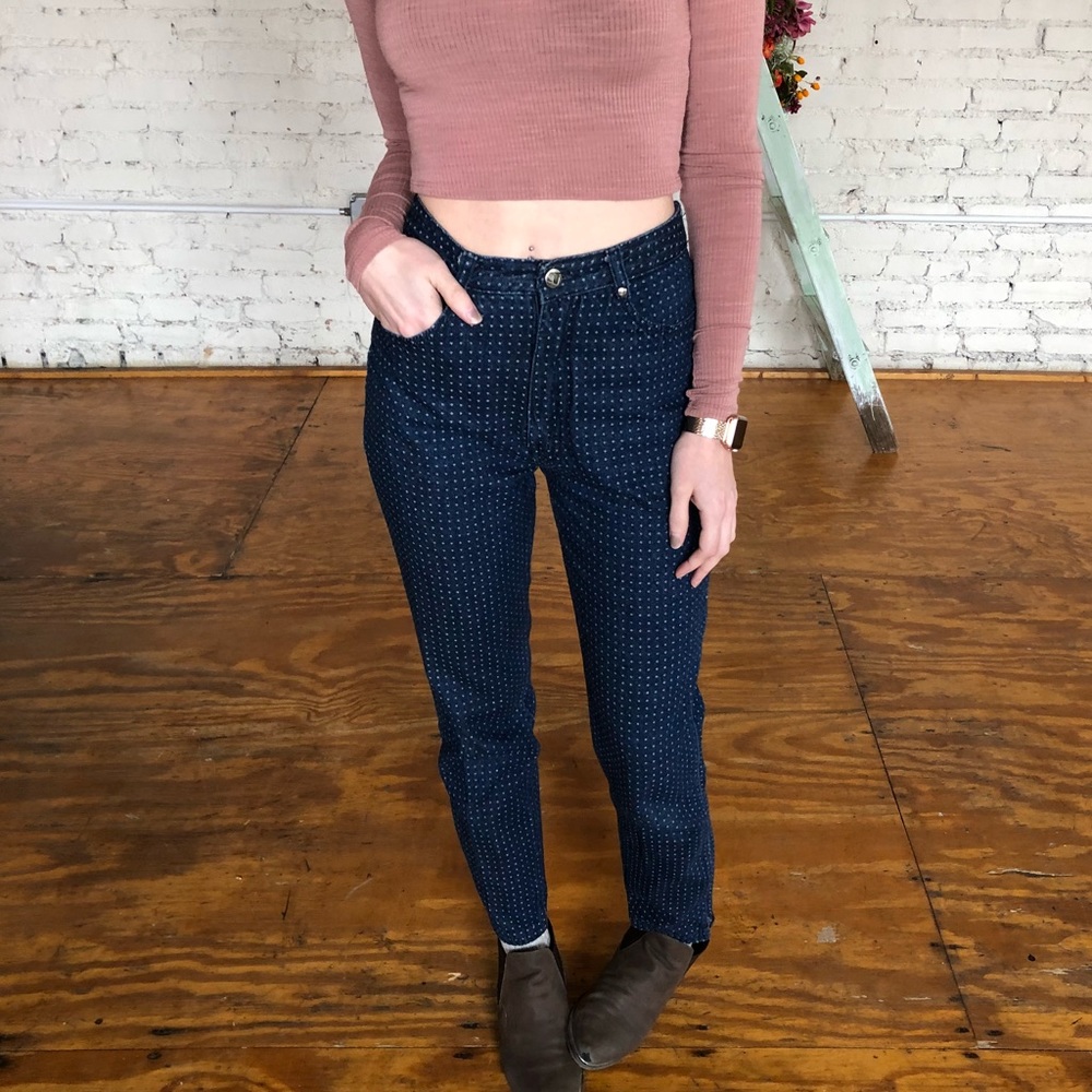 💙Vintage Union Bay high waisted Polkadot Jeans